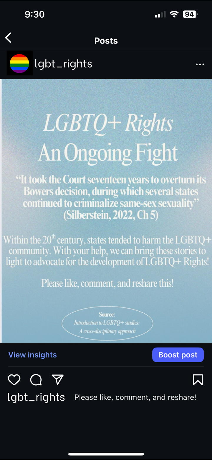 [Not STEM] LGBTQ+ Advocacy Campaign